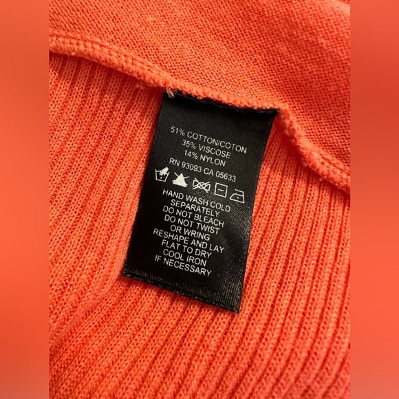 NIC + ZOE Plus Sized Cardigan Sweater Coral Pink Orange Ling Open Front Ribbed - Picture 8 of 11